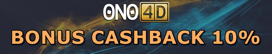 Bonus CashBack 10% ONO4D